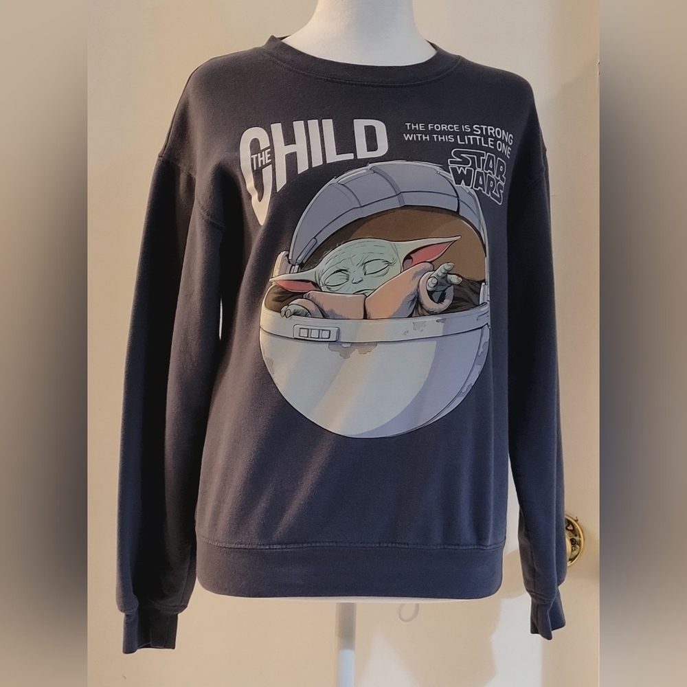 Starwars Baby Yoda Sweatshirt Sz XS, Long Sleeves